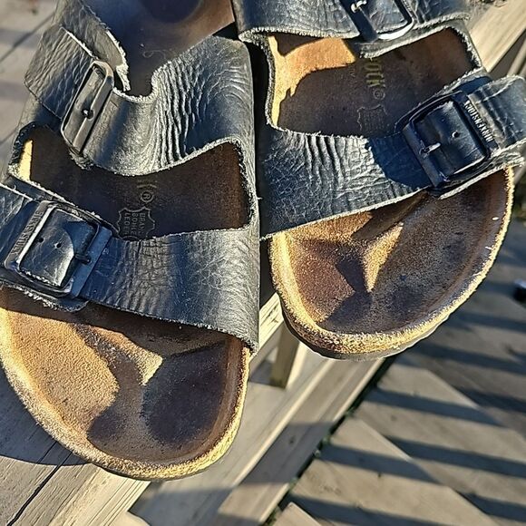 Birkenstock Arizona Black leather sandals size 44 / M 11 main image 4
